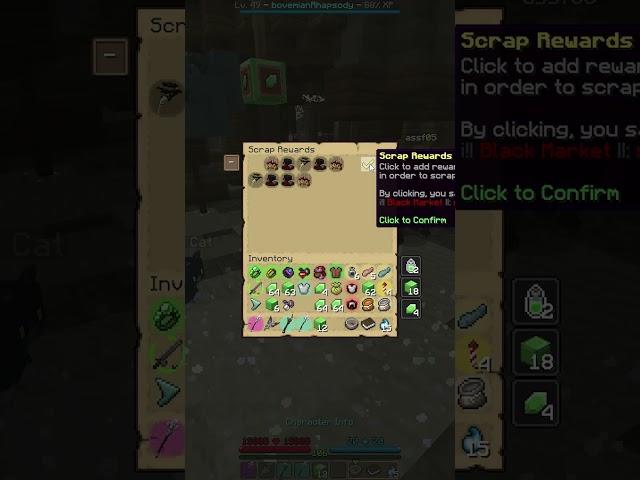 What Happens When You Scrap 5 Black Market Items (Highest Tier) on Wynncraft