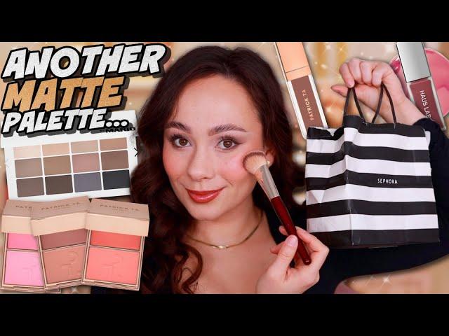 NEW SEPHORA Makeup By Mario Master Mattes the Neutrals, Patrick Ta Blush Shades, Haus Labs Lip Glaze