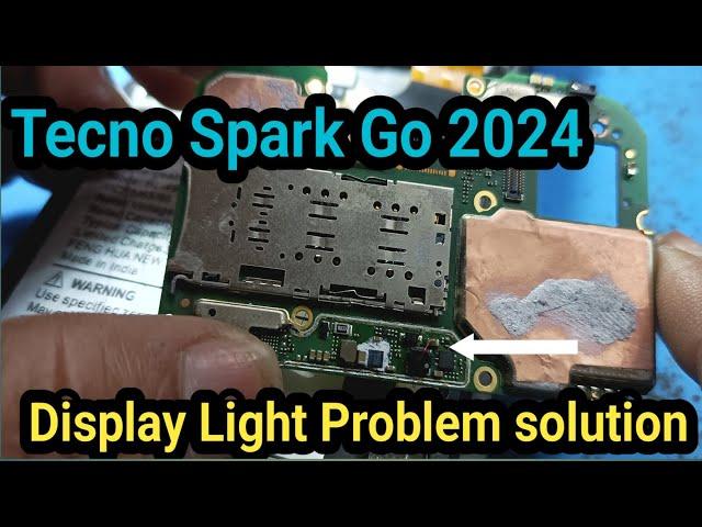 Tecno spark go 2024 display light problem | Tecno spark go display light problem