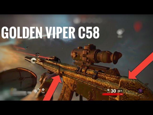 UNLOCKING GOLD VIPER on the C58 IN COLD WAR *ZOMBIES* ( MUST WATCH)