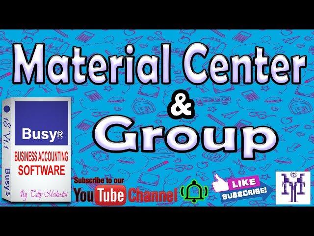 How to create material centre in busy 18,godown create in busy,godown group create part 9