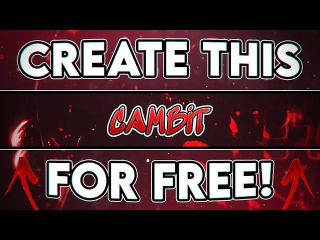 How to make a YouTube Banner for FREE in Photopea!
