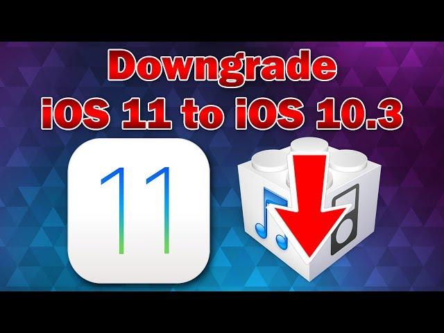 How to Downgrade iOS 11 Beta to iOS 10.3.3 / 10.3.2 on iPhone, iPod touch or iPad