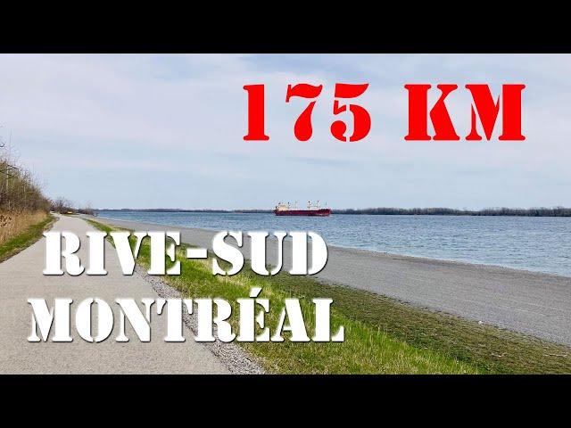 Vélo sur la Rive-Sud jusqu'à Montréal (175km)