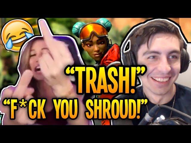 Shroud TEACHES Female Streamer A LESSON! (CRAZY RAGE) - Apex Legends Funny Fails & Best Moments! #19