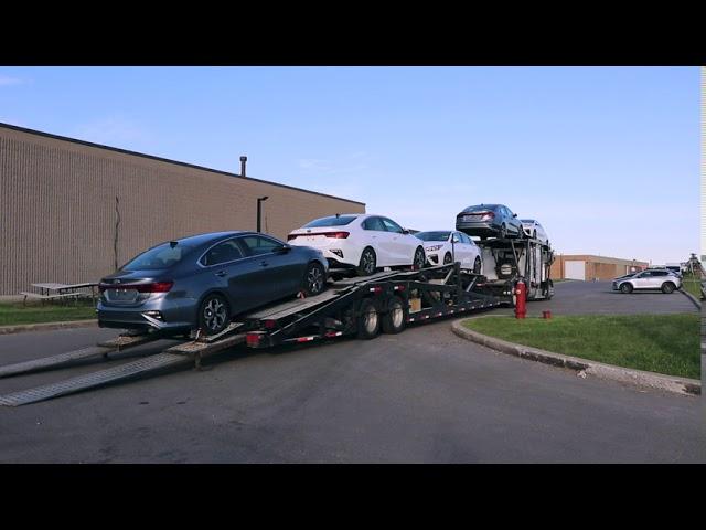 Abrams Auto Transport Unloading