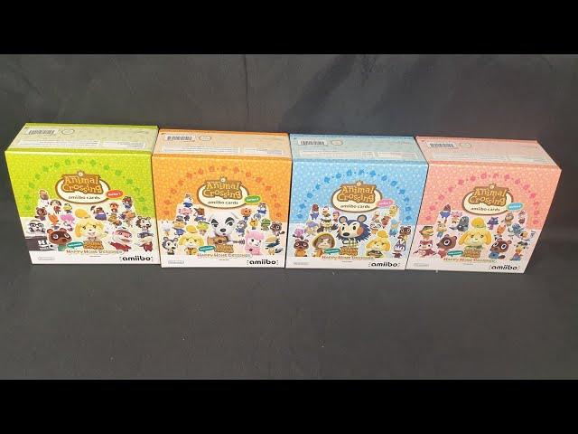 Unboxing: Animal Crossing Amiibo Cards - 10 Booster packs of Series 1, 2, 3 and 4!