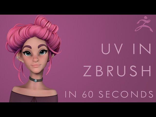 How to UV in ZBRUSH - 60 Second Tutorial