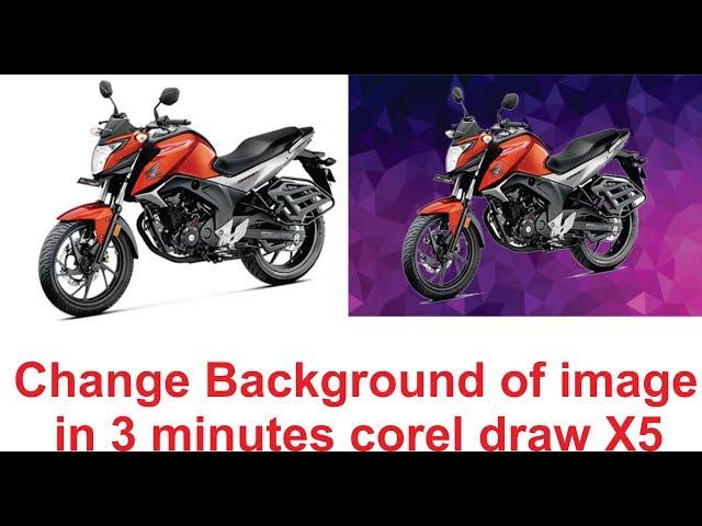 how to change or remove Background  in corel Draw X5