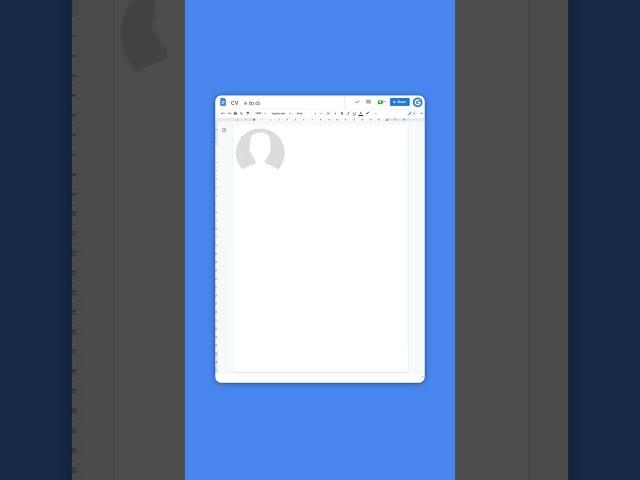 Use Google Docs to build the perfect resume  #Shorts