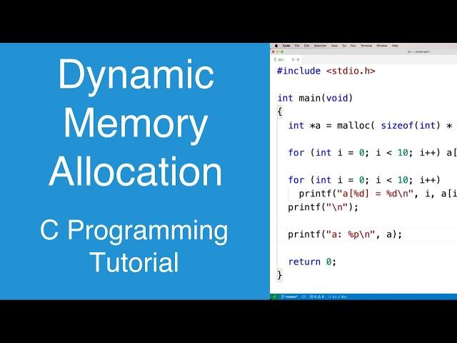 Dynamic Memory Allocation | C Programming Tutorial