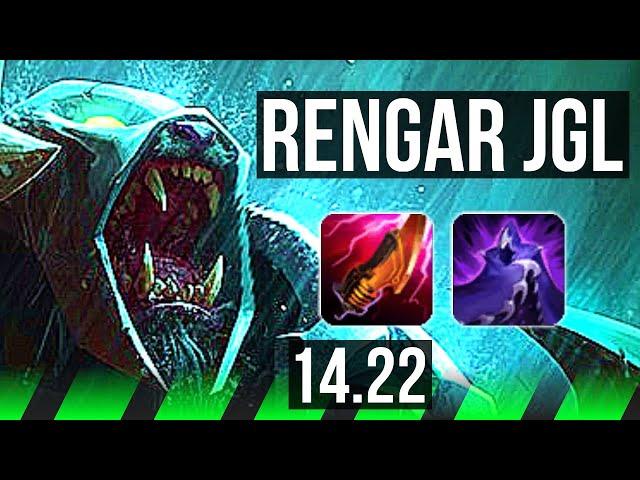 RENGAR vs VIEGO (JGL) | 5/0/6, 600+ games | KR Master | 14.22