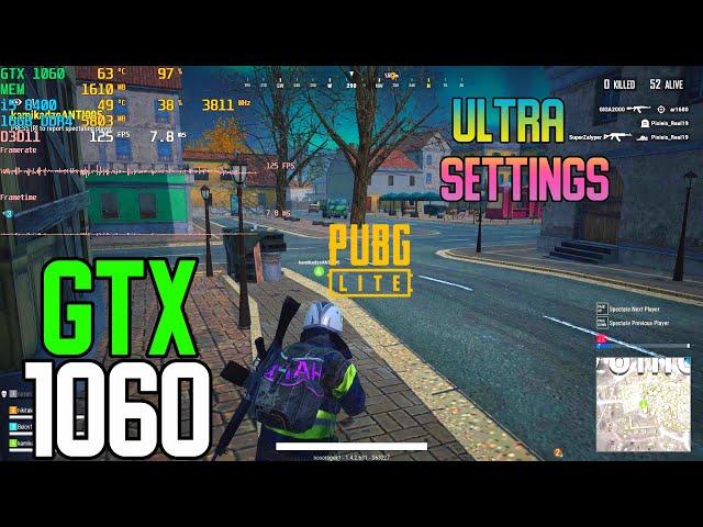 PUBG LITE  - GTX 1060 3gb | i5 8400 | 16GB | 1080p Ultra Settings | FRAME-RATE TEST