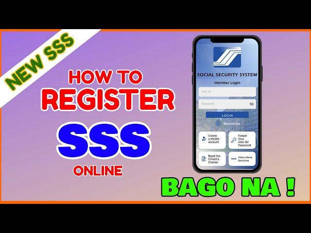 Paano mag Register sa SSS Online Registration | How to Register in SSS for the first time?