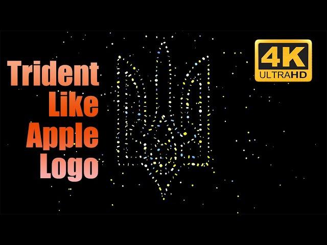 4K Amazing Effect of Ukrainian Trident like Apple Event 2022 logo cgi vfx