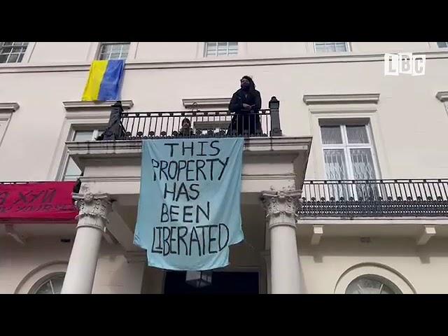 Захватили виллу Дерипаски!  British activists seized the mansion of Oleg Deripaska,Putins wallet