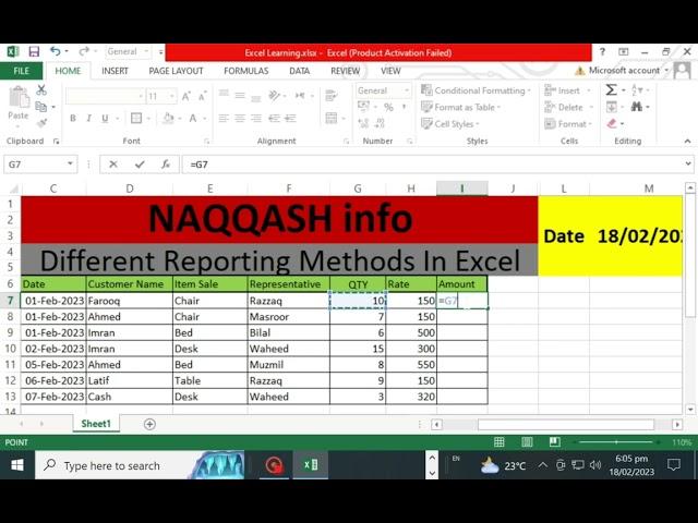 How Multiply in Excel. | Multiplication in Excel | Basic Excel | Multiply in Urdu