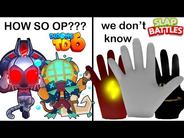 BTD6 TOWERS MEET ? SLAP BATTLES GLOVES