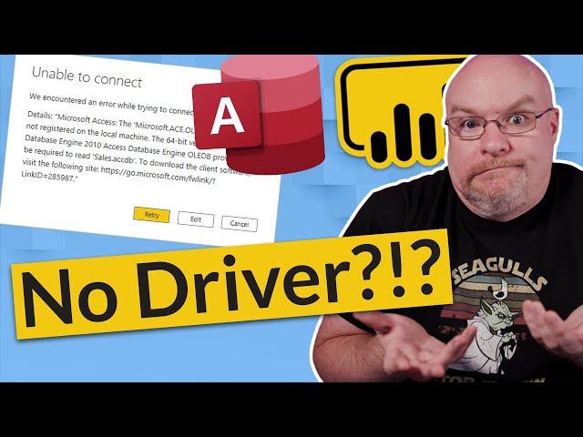 Connecting to Access fails in Power BI Desktop