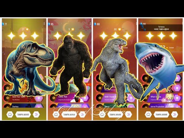 jurassic world vs kingkong vs godzilla vs megalodon vs t-rex #164