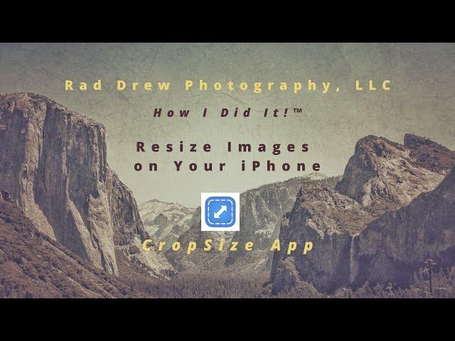 How I Did It!™ Resize Images on Your iPhone