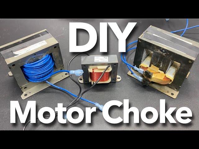 DIY Treadmill Motor Choke Built From a Microwave Transformer