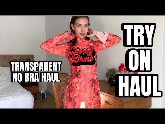 [4K] Transparent Clothes with Angel | See-Through Try On Haul