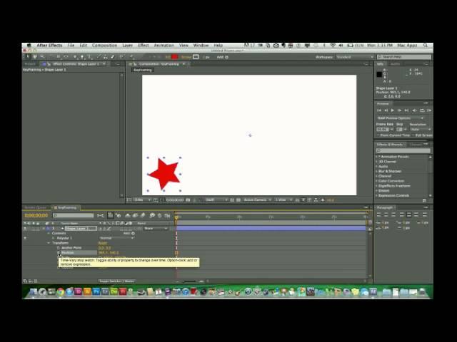 Adobe After Effects CS5 Tutorial - The Basics of Keyframing