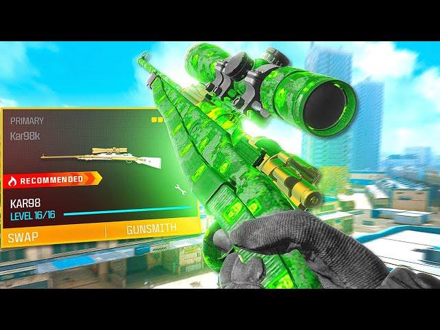 *NEW* KAR98k is PERFECT in WARZONE 3  ( Broken KAR98 Class Setup )