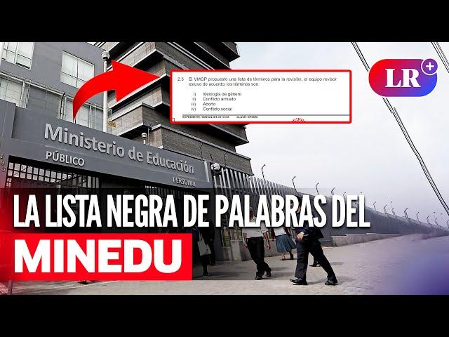 Censura en MINEDU: DICTADURA, AB*RT0 y otras palabras que no pueden ir en libros escolares