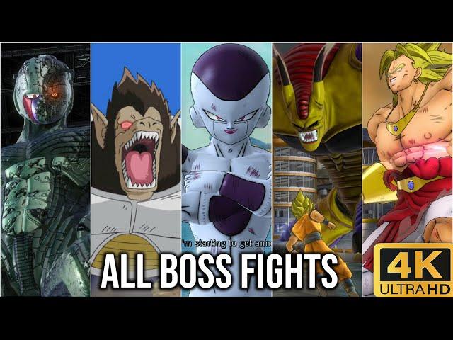 Dragon Ball Z: Ultimate Tenkaichi All Boss Fights + Endings (PS3/RPSC3) (4K60fps)