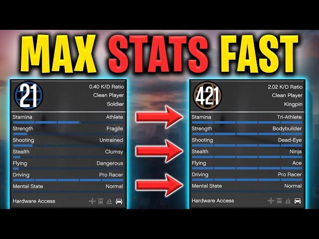 Complete Guide to MAX STATS in GTA Online 2024 (SOLO)