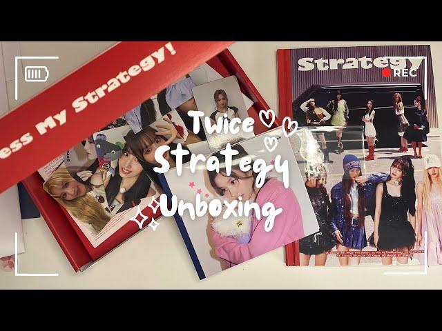 Unboxing Twice's Strategy Mini Album!