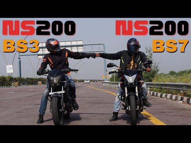 All New 2023 Bajaj Pulsar NS200 BS7 vs NS200 BS3 Drag Race