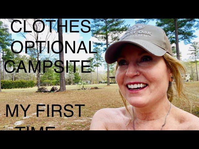 FIRST TIME AT A CLOTHES OPTIONAL CAMPSITE!  / VAN LIFE