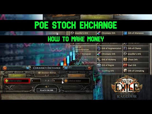 POE 3.25 Stock Exchange: How to make Money in POE Settlers of Kalguur #pathofexile #stockmarket #poe