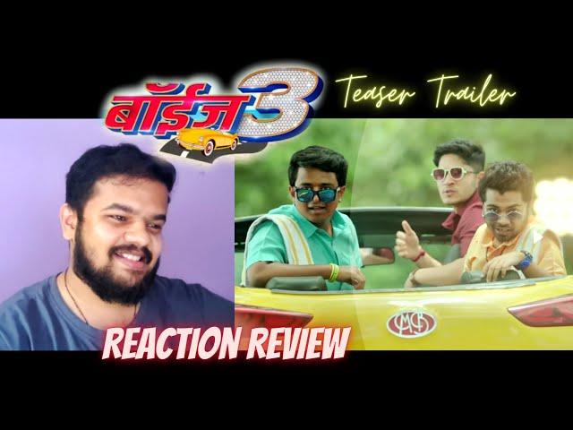 Boyz 3 Teaser Trailer Reaction Review | New Marathi Movies 2022 | Parth, Pratik, Sumanth | 16th Sept