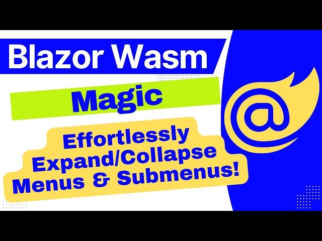 how to Implement Expand Collapse Menu & Sub Menu in Blazor wasm