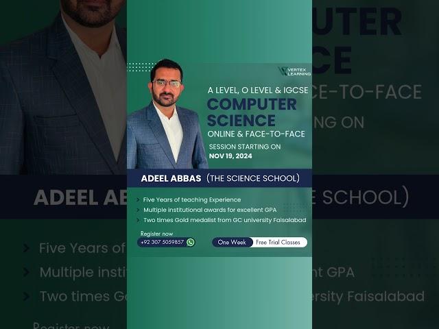  Boost Your Computer Science Skills Today With  Adeel Abbas! Online & Face-To-Face Sessions