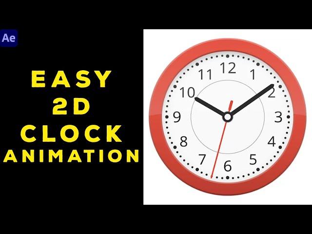 Easy 2D Clock Animation | After Effects Tutorial