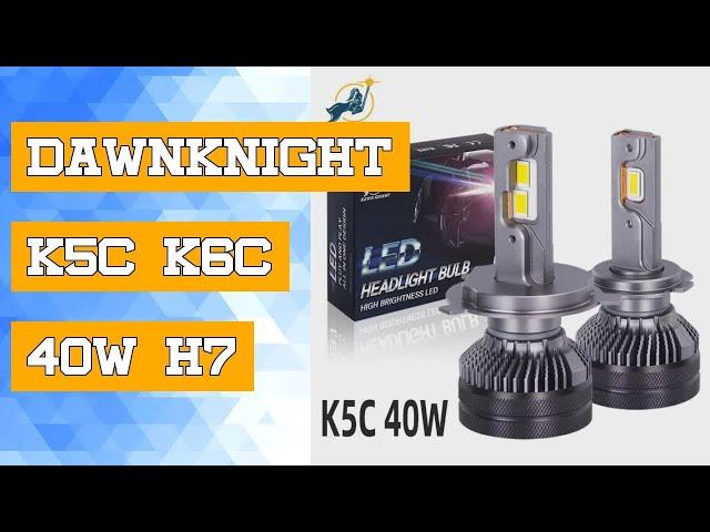 DAWNKNIGHT K5C K6C 40W H7 H4 Long Life Series 4300K Led HB3 H11 Headlight Bulb H1 HB4 4300K Led Ligh