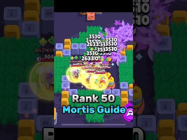 Rank 50 Mortis Guide ‼️ #brawlstars #brawlstarsshorts