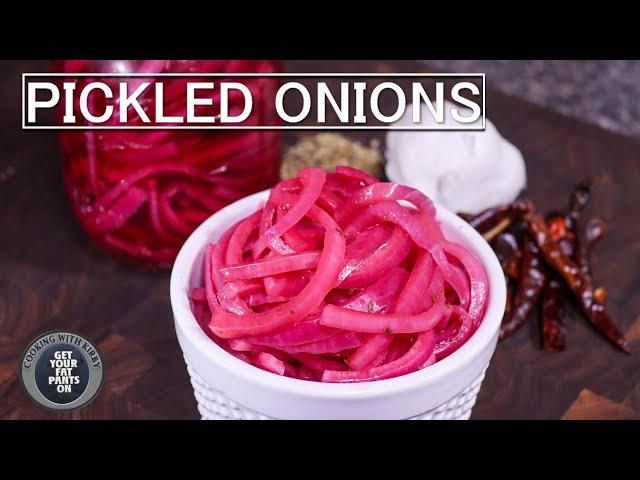 How to make Pickled Onions - Pickled Red Onions - Mexican Food