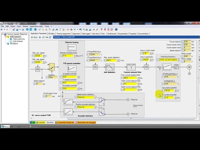 Motor Tuning using Lenze Engineer