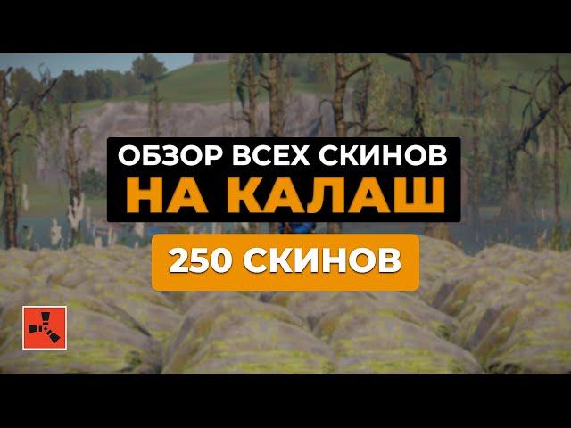 ОБЗОР ВСЕХ СКИНОВ НА КАЛАШ - 250 СКИНОВ | RUST/РАСТ