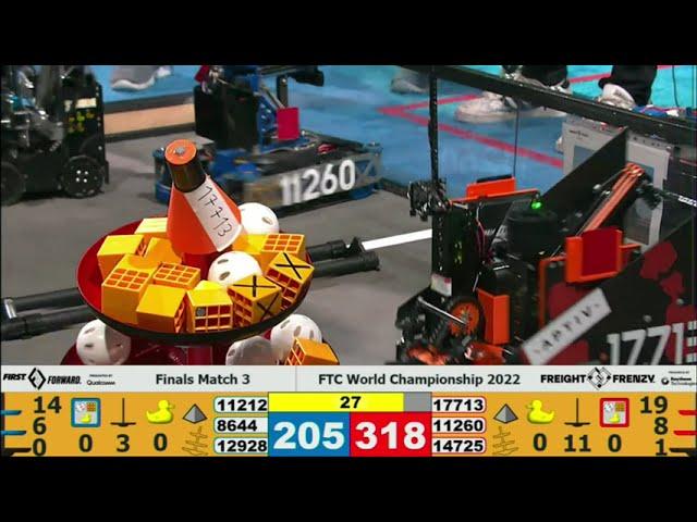 Finals Match 3 - FTC World Championship 2022 in Houston | FTC Freight Frenzy