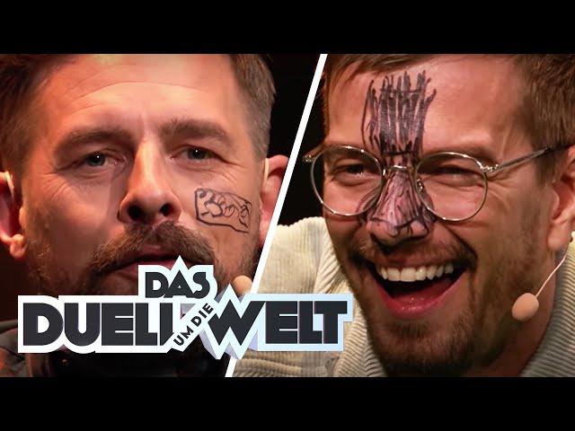 Rum trinken, Gesicht anmalen, Haare abschneiden - Wer kann mehr? | Duell um die Welt | ProSieben