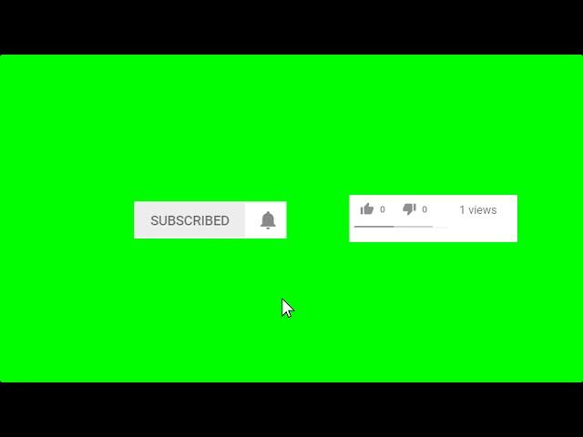 Like and Subscribe Green Screen + Free Download Full HD #1