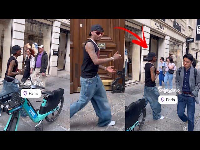 Wizkid Disgraced in Paris France as he Walk in the Street and No one Recognize him Unlike Davido