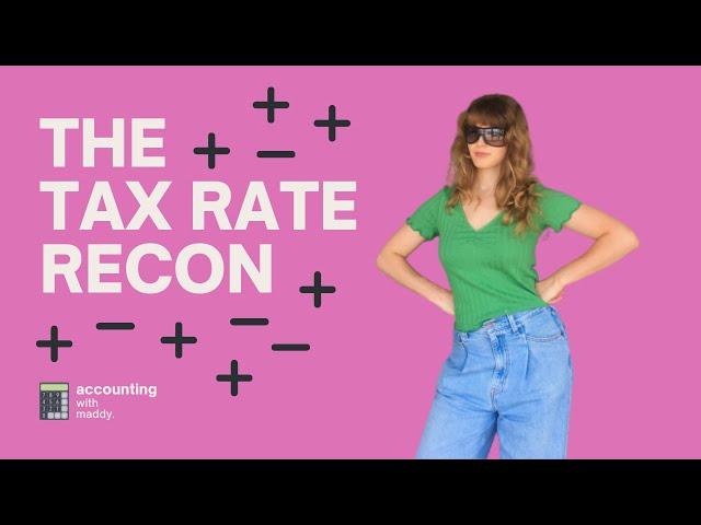 The tax rate reconciliation! (as IAS12:81c intended)